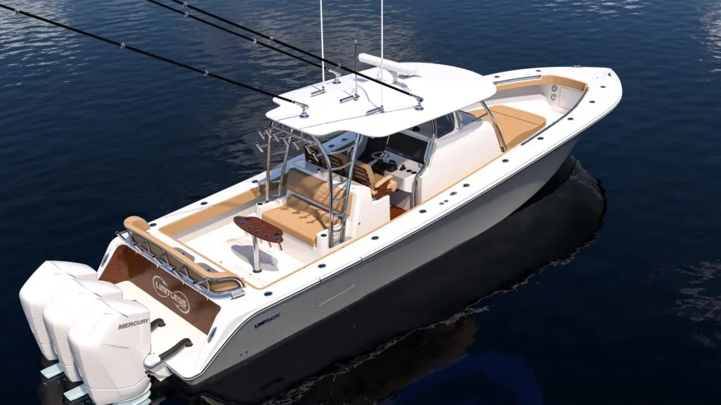 Limitless Model 450 rendering at dusk